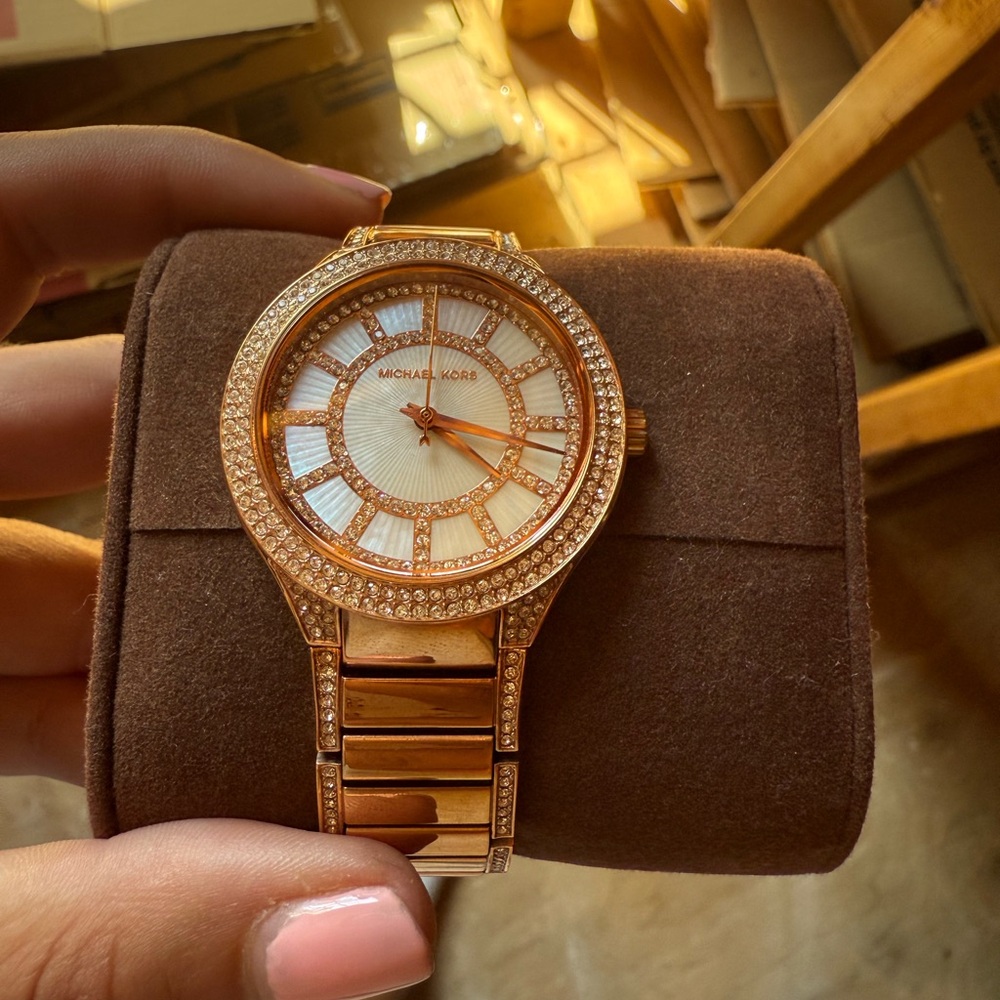 Michael Kors Sparkling Rose Gold Watch